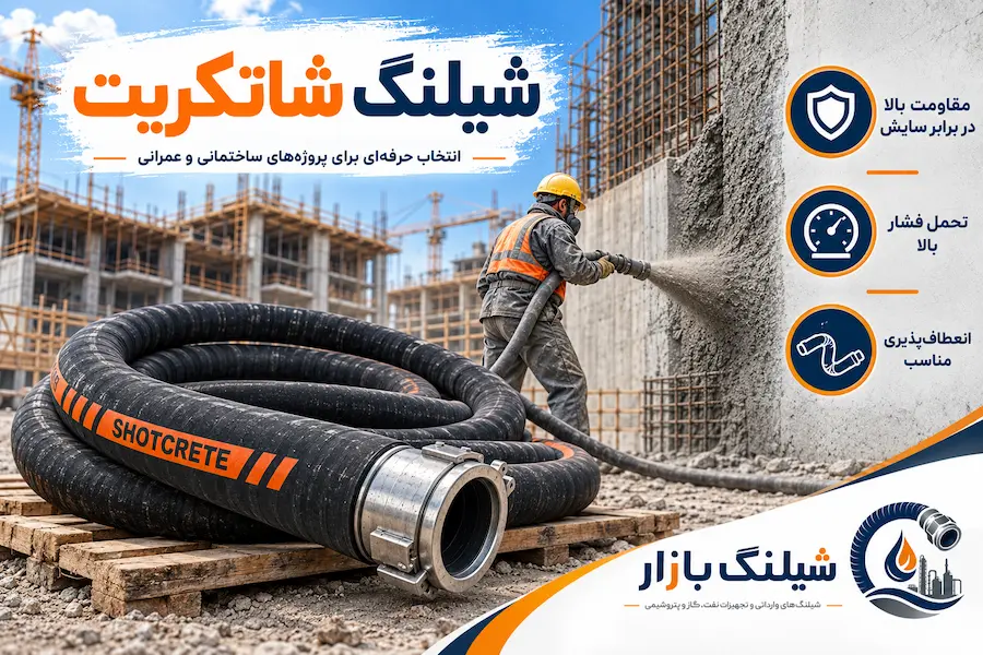 قیمت و خرید شیلنگ شاتکریت