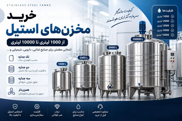 انواع مخزن استیل